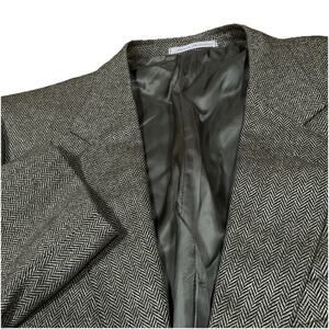 Ermenegildo Zegna 100% Cashmere Herringbone Sport Coat Blazer IT 56 / 46R US